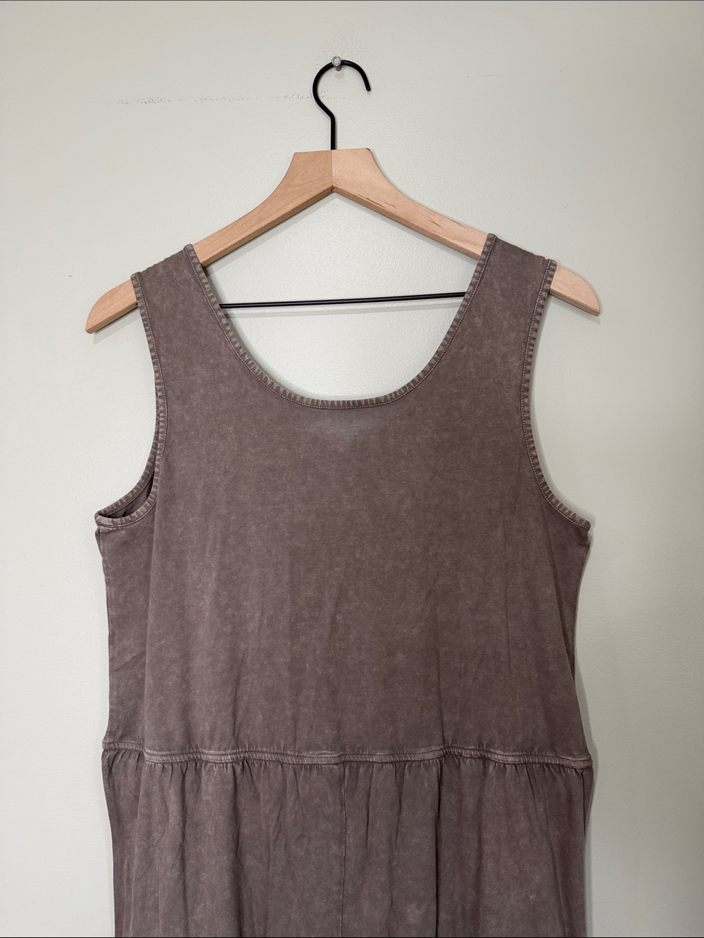 Coldwater Creek Sleeveless Button-Front Jumpsuit in Dusty Brown XS - Picture 6 of 7